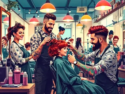 esillä oleva kuva: Unikke frisører i København S: Hvor stil og kreativitet mødes