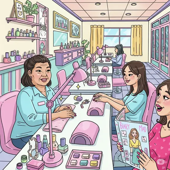 esillä oleva kuva: Opdag de mest trendy neglesaloner i Frederikshavn til perfekte negle